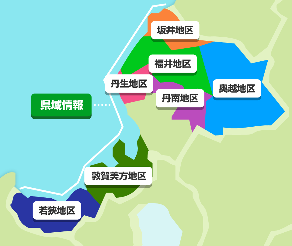 福井県 地区一覧