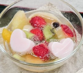 野菜白玉のカラフルフルーツポンチ