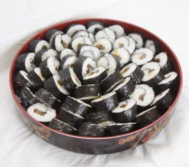 へしこのうず巻き鮨