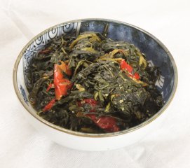 ピーマンの葉のみそ炒め