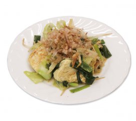 青ネギと豆腐のチャンプルー