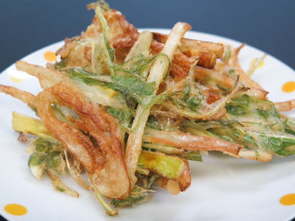白ネギかき揚げ
