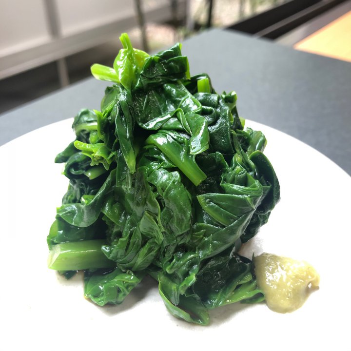 つるむらさきのワサビ和え