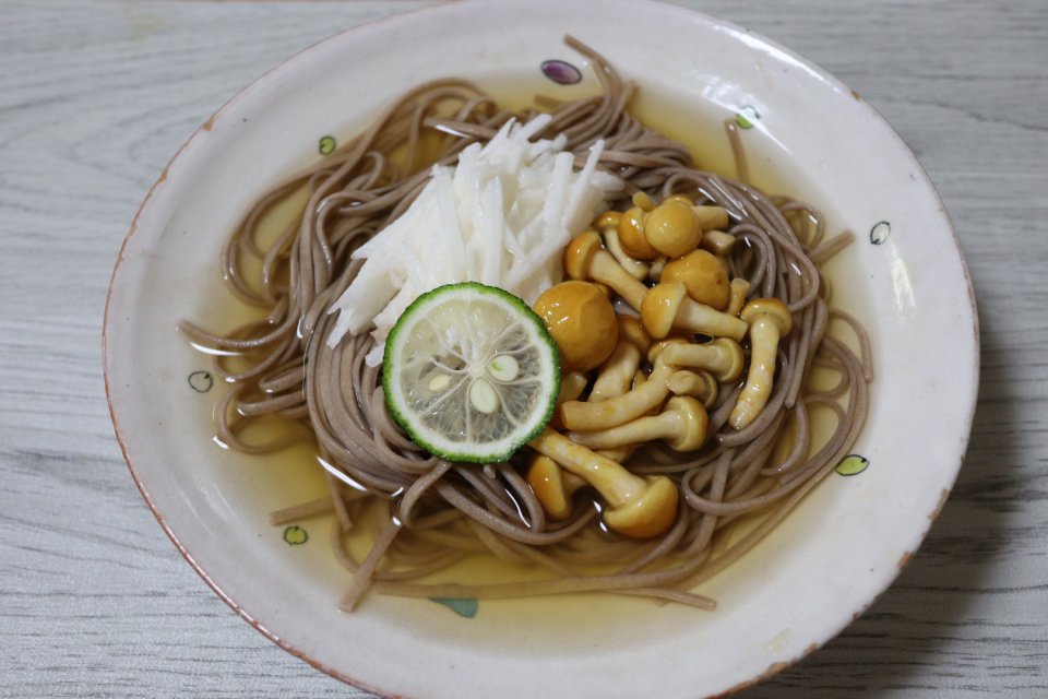 麦とろきのこそば