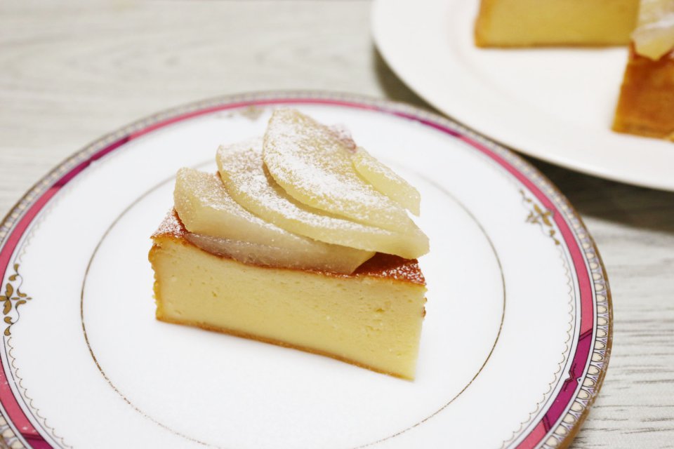 梨のチーズケーキ