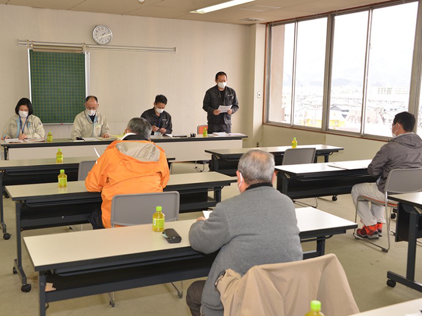 越の宝石（じゅえりー）の栽培説明会のようす