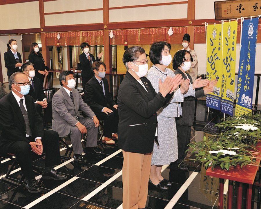 4部会が合同で豊作祈願