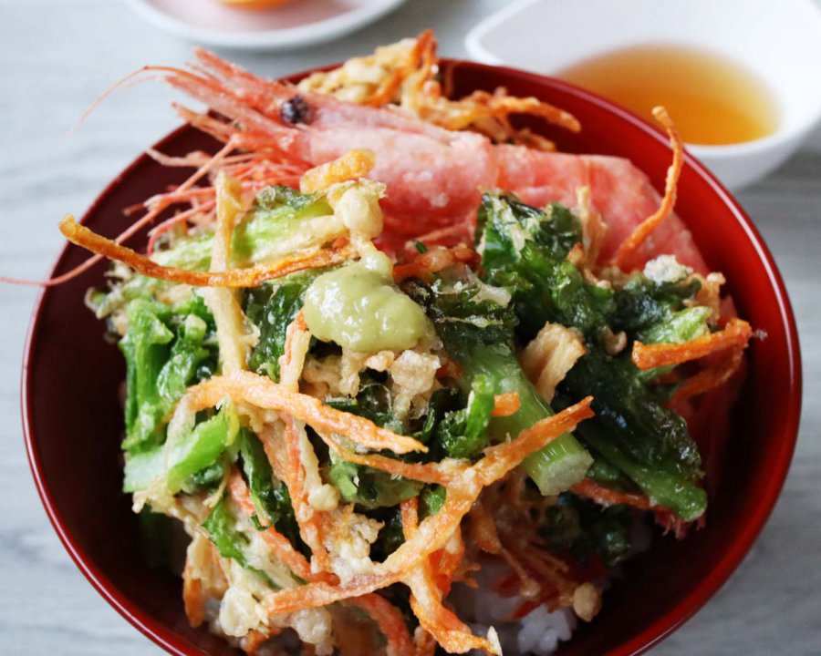 勝山水菜の天茶