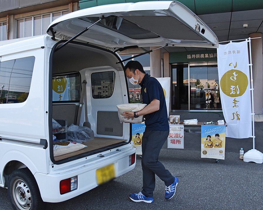令和３年産いちほまれ　新米発売開始イベント