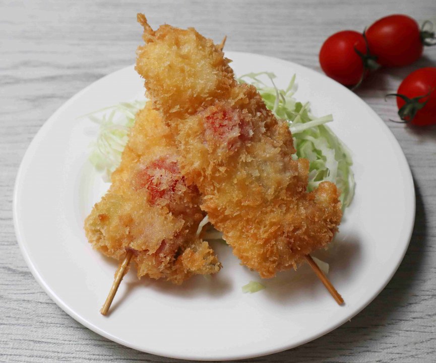 赤珠（あかたま）の串カツ