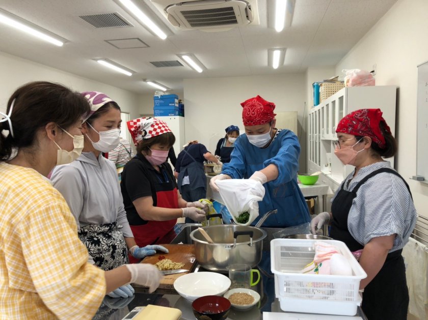 JA福井西部支店でキュウリを使った料理を作りました♪