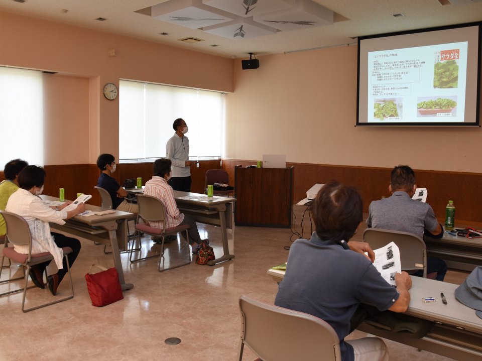 直売所出荷者向け栽培講習会