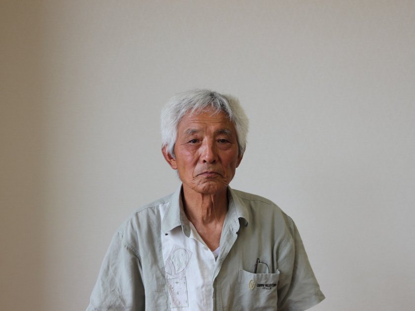 電話出演したJA奥越ナス部会の岩倉部会長