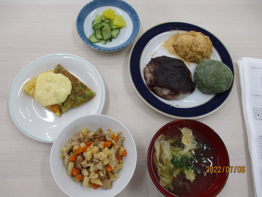 完成した料理