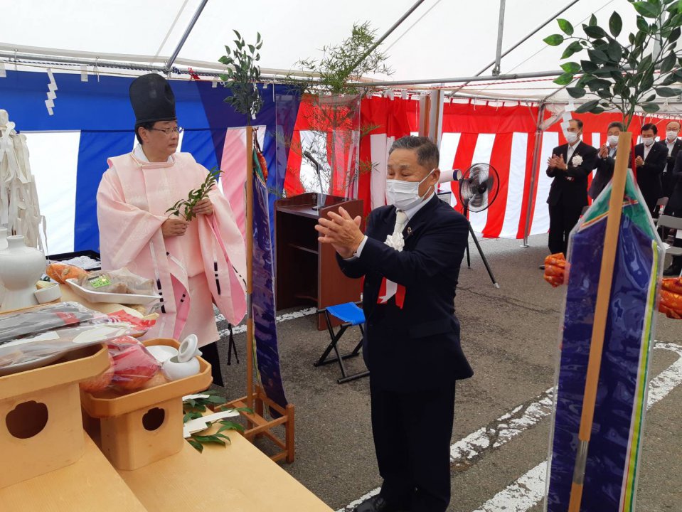 若狭ふれあい市場起工式