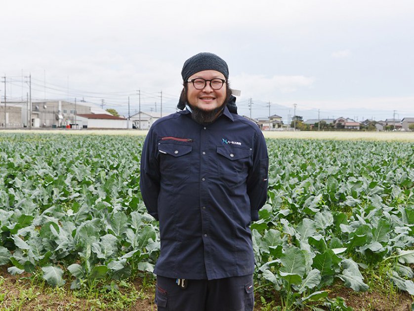 水田園芸専門部会の農事組合法人ハーネス河合(小野田さん)