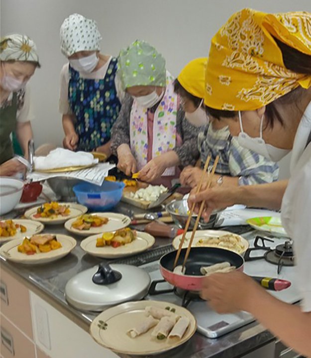 女性部でカボチャ料理教室