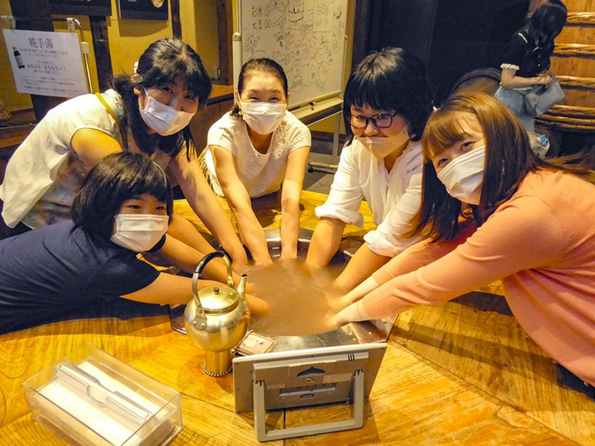 糀パワー!フレミズ親子deお肌すべすべ手湯体験