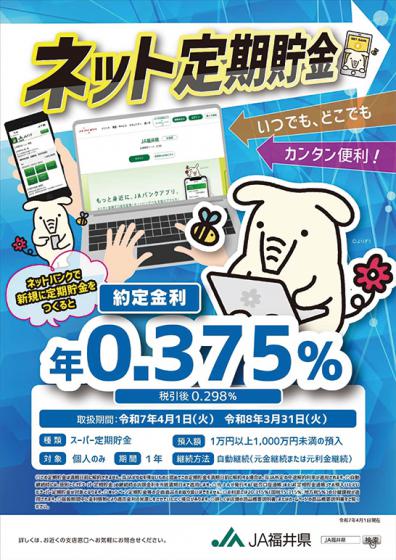 ネット定期貯金チラシ